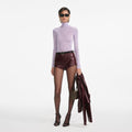 Lilac Viscose Knit Top