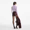 Lilac Viscose Knit Top