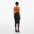 Burnt Orange Viscose Knit Top