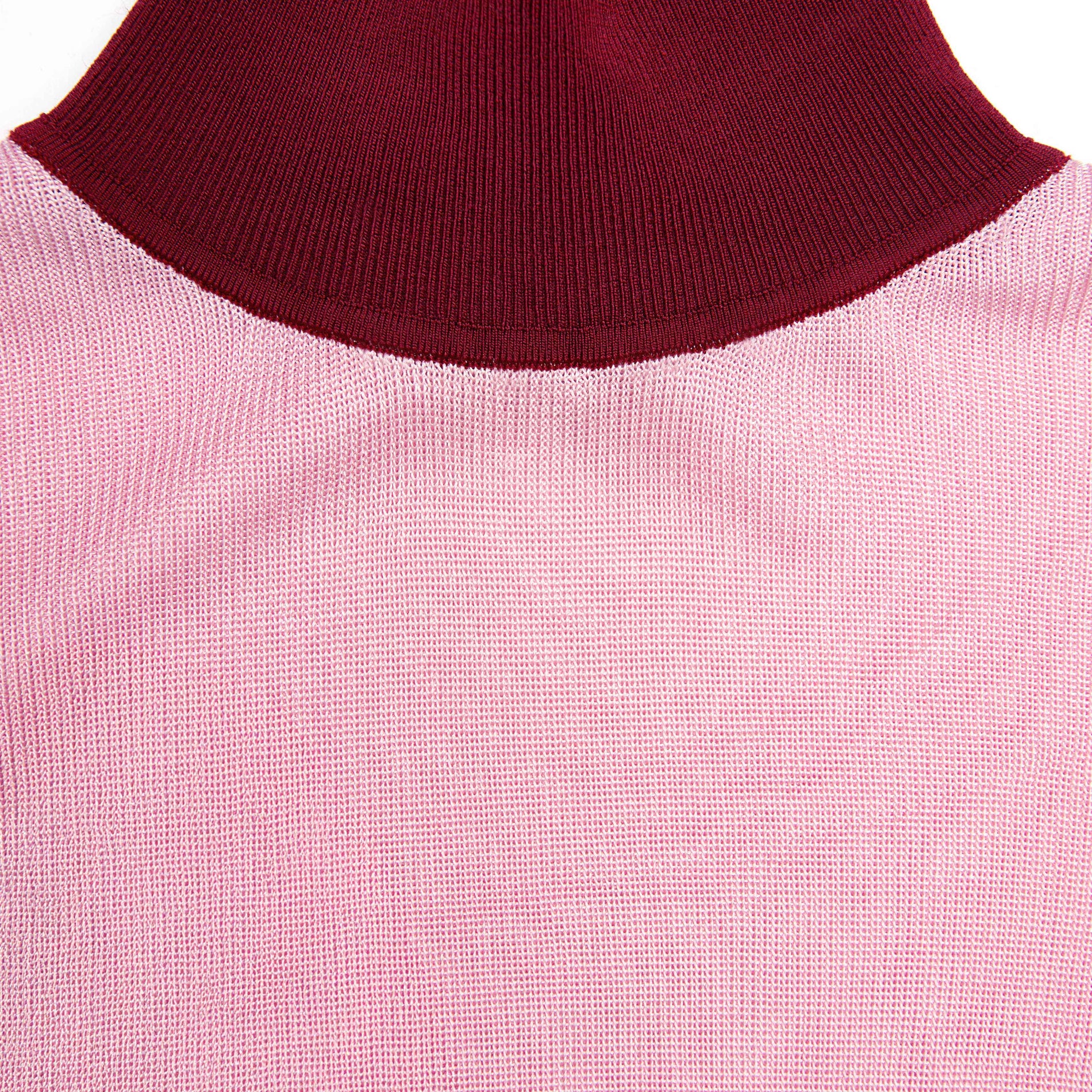 A close up of the fabric for the Pink Viscose Knit Top
