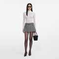 White Viscose Knit Top