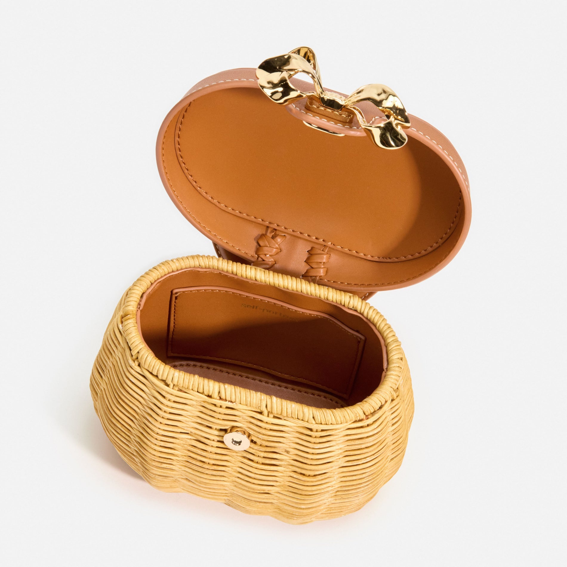 Rattan Bow Basket Bag