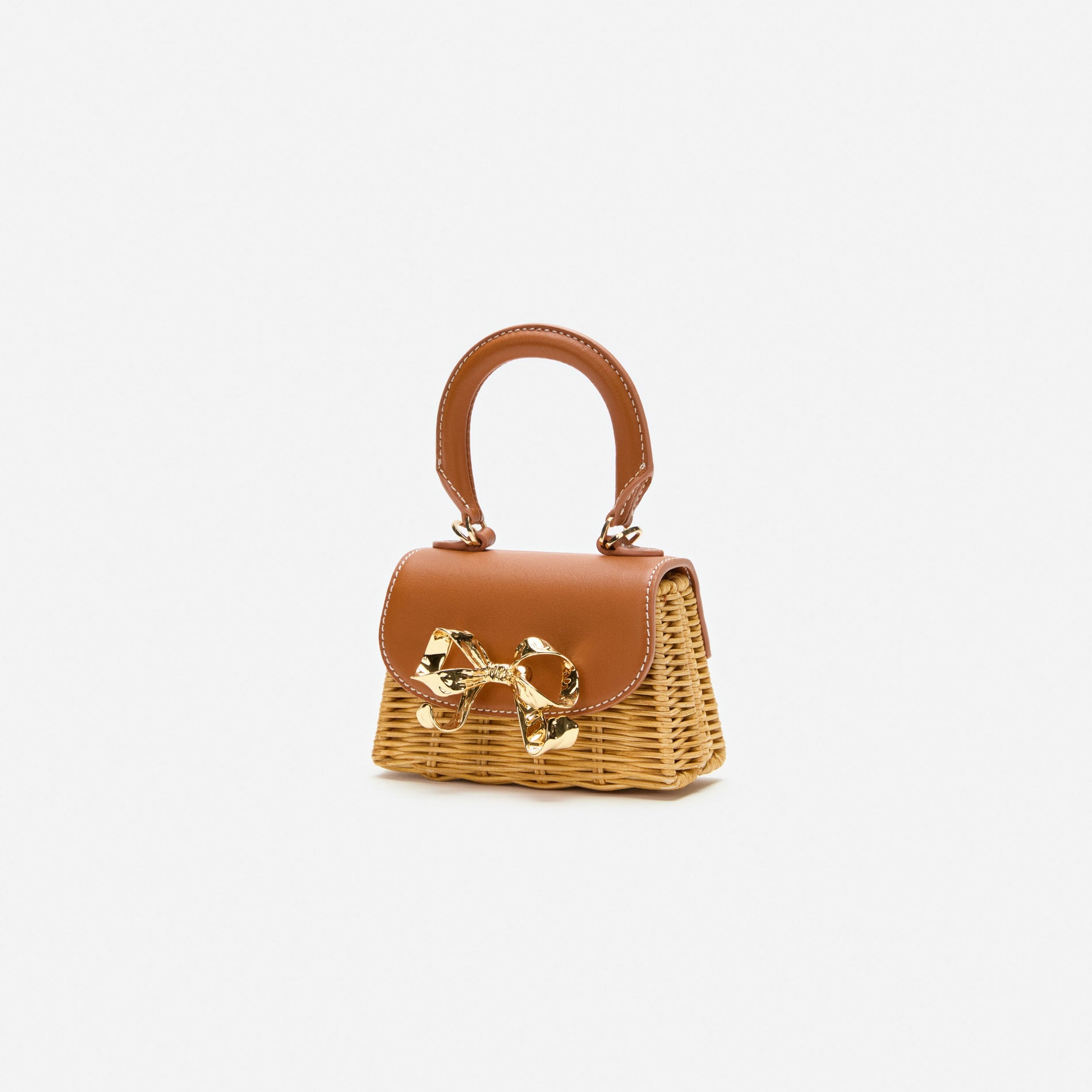 Rattan Micro Bow Bag