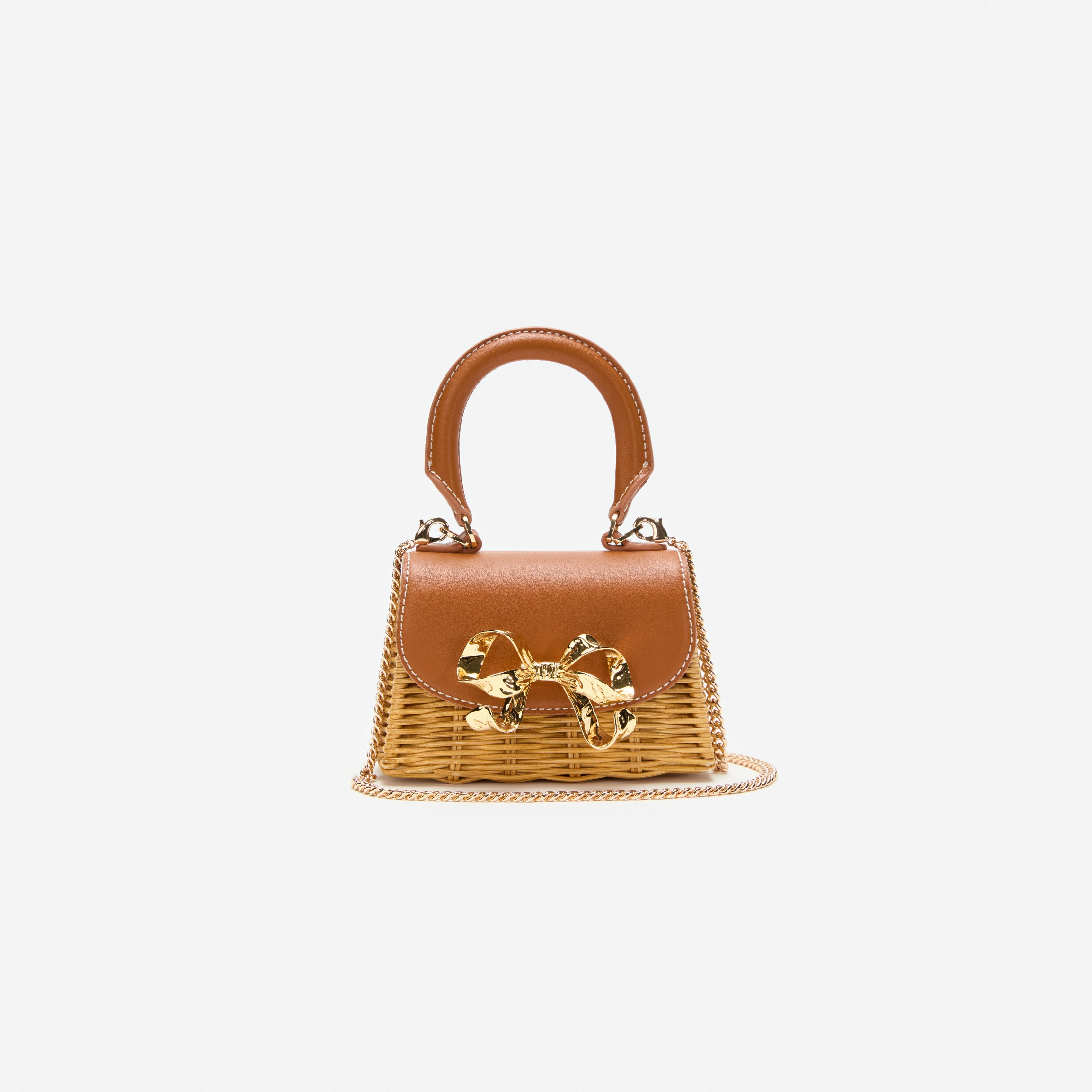 Rattan Micro Bow Bag