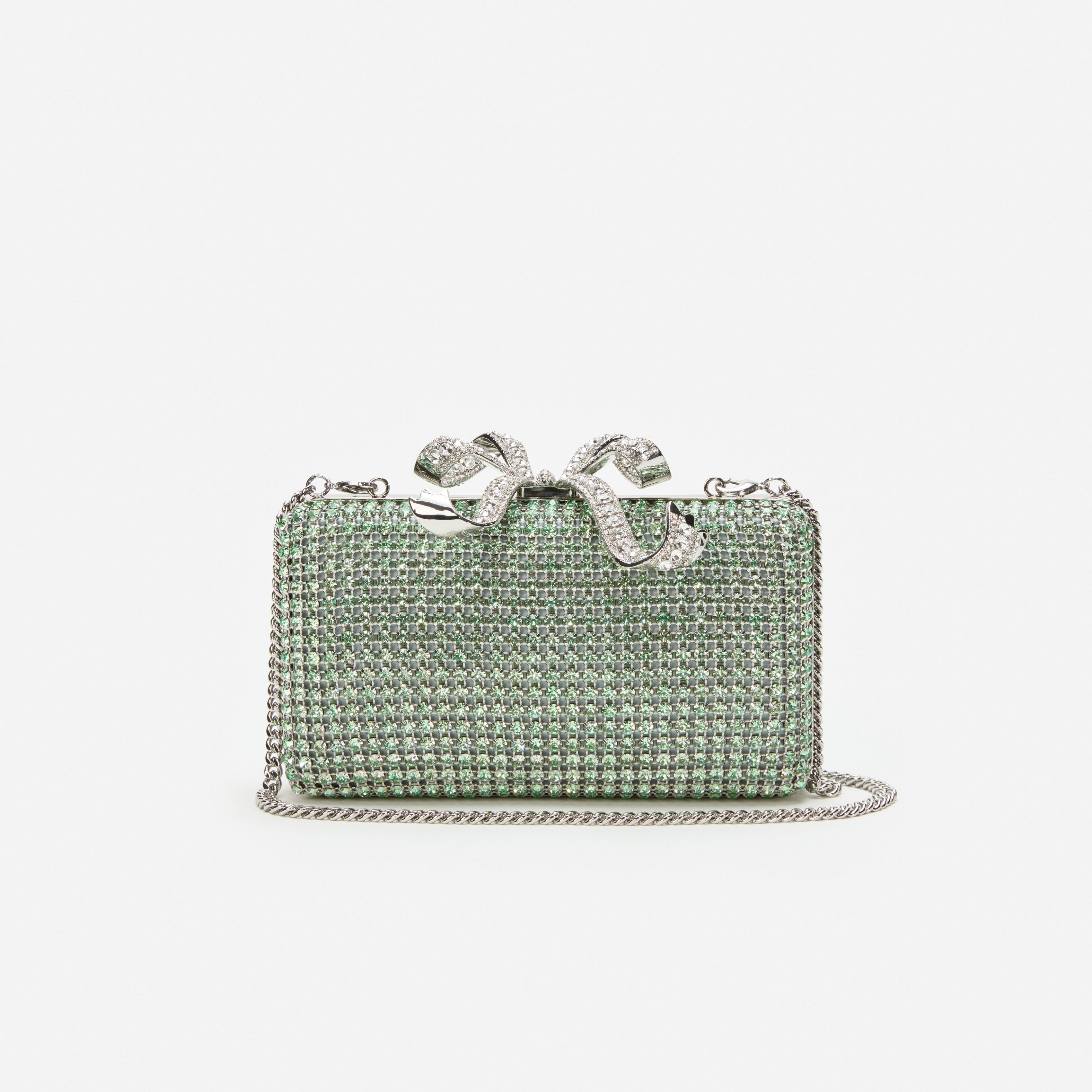 Green Chainmail Clutch Bag