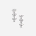 Micro Bow Crystal Tiered Earrings