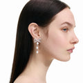 Bow Tiered Pearl Earrings