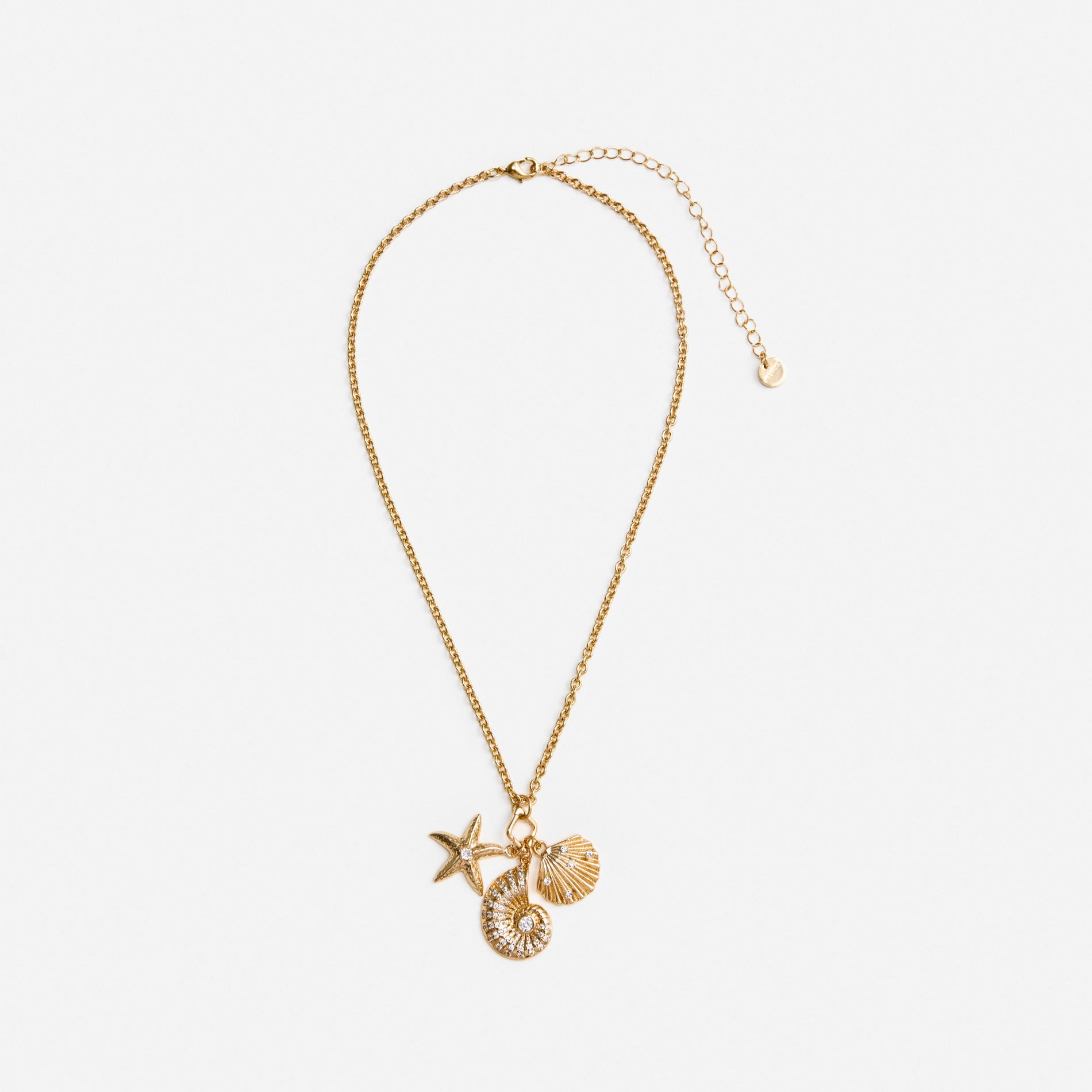 Gold Multi Charm Necklace