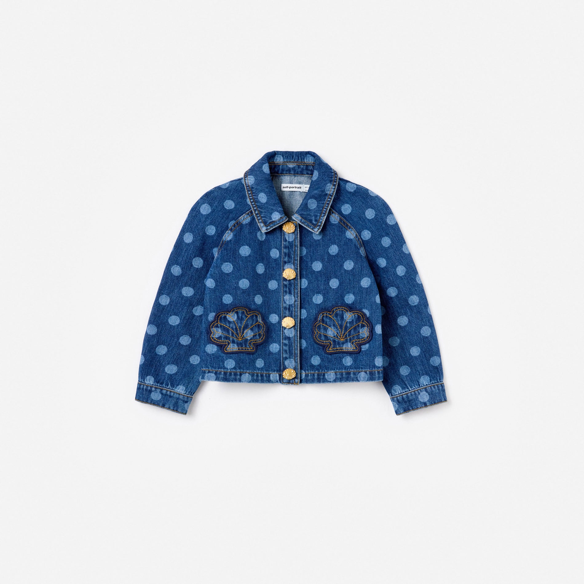 Polka Dot Denim Jacket