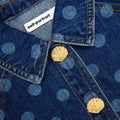 Polka Dot Denim Jacket