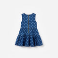 Polka Dot Denim Dress
