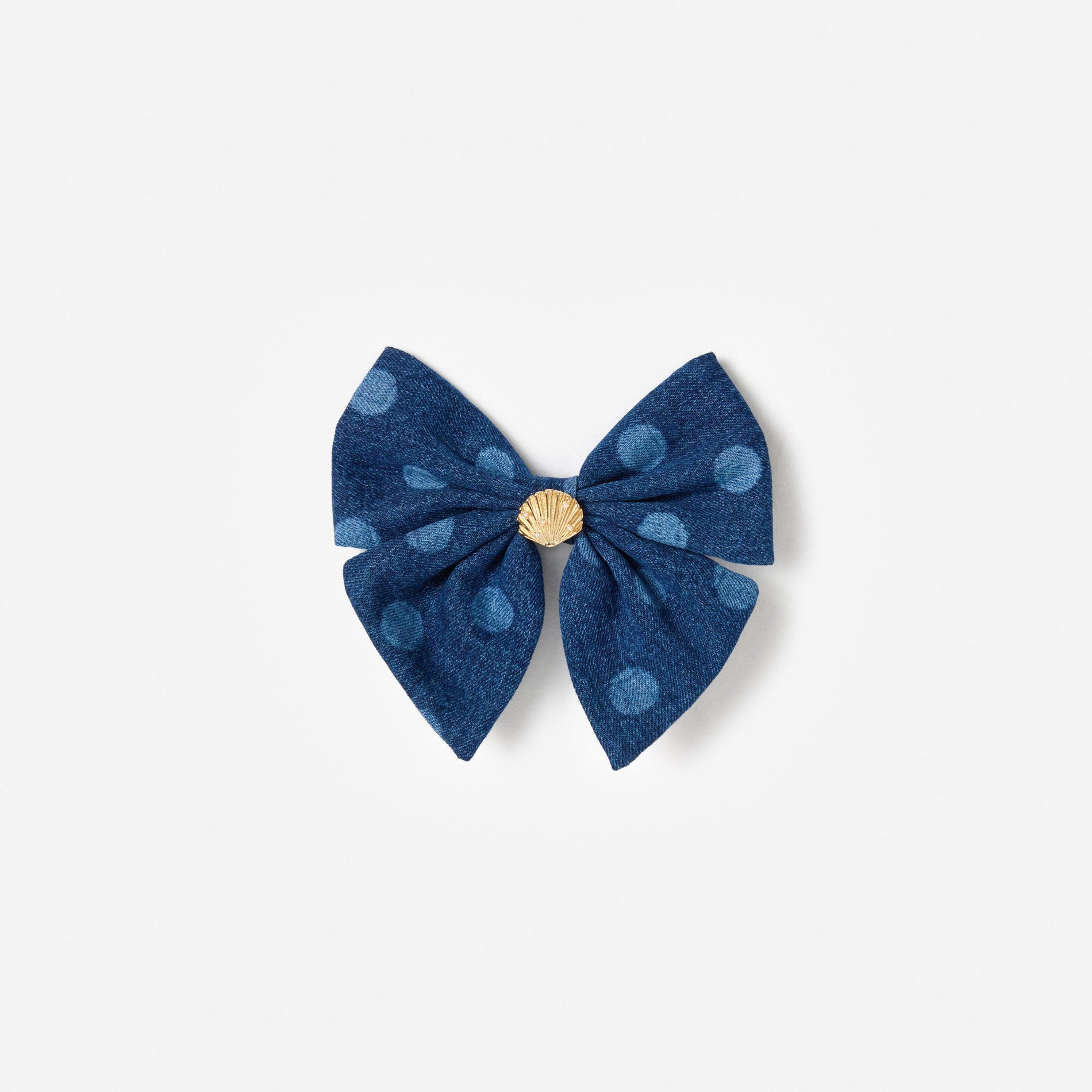 Denim Hair Bow
