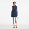 Denim Sleeveless Mini Dress