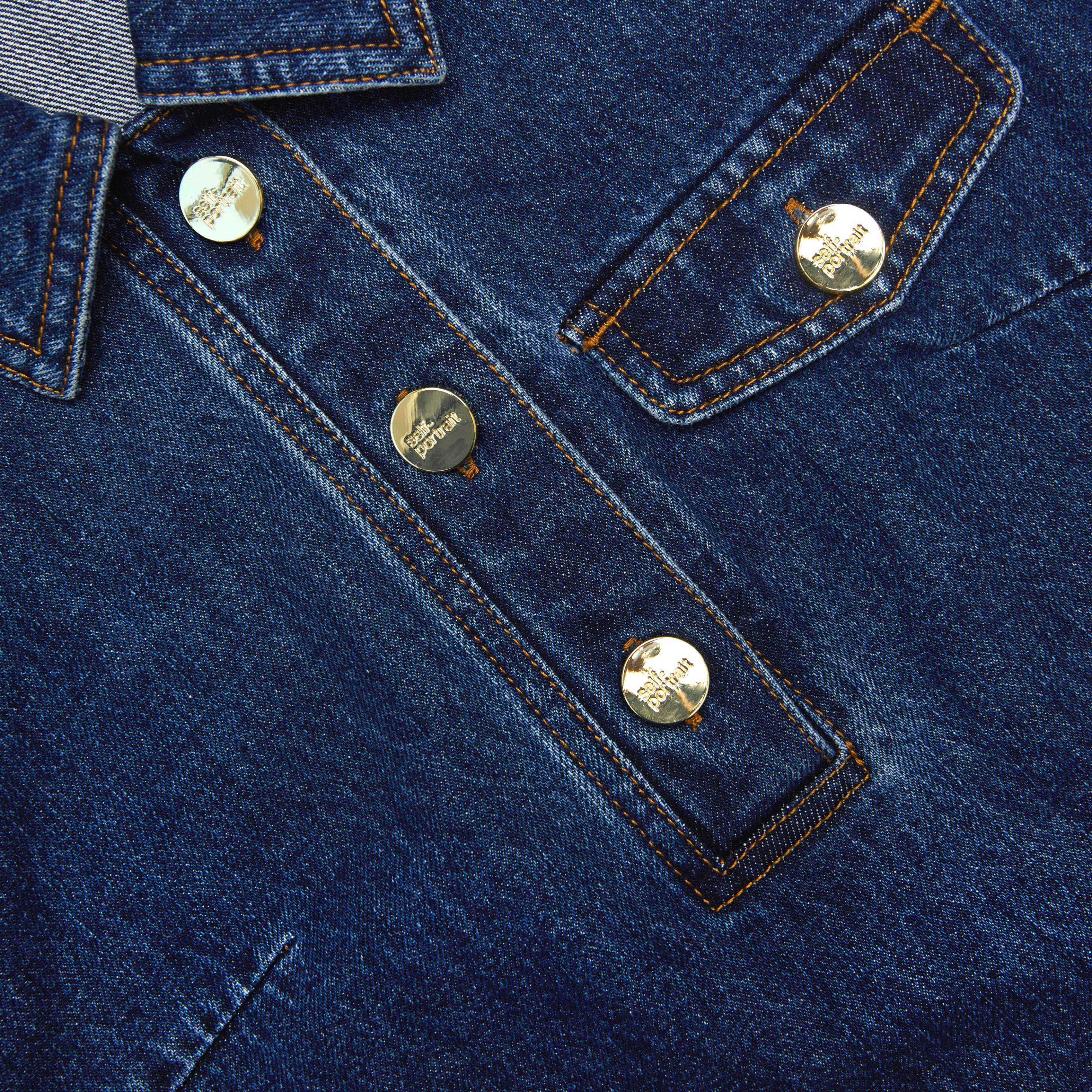 Denim Sleeveless Mini Dress