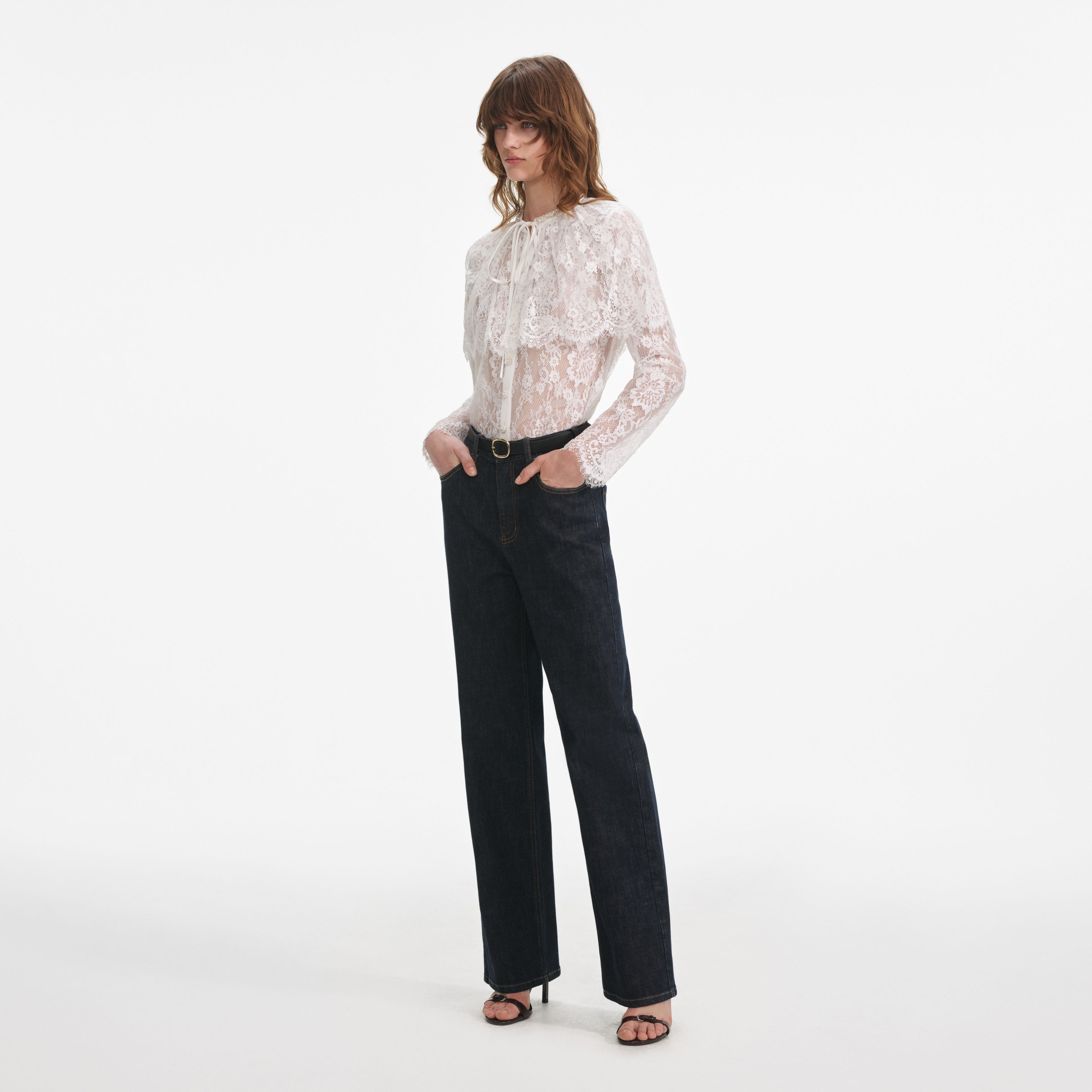 Indigo Straight Leg Jeans