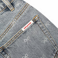 Light Blue Diamante Bow Jeans
