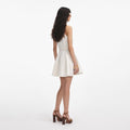 Cream Linen Mini Dress