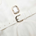 Cream Linen Mini Dress