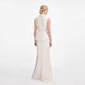 Cream Linen Maxi Dress