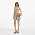 Beige Linen Playsuit
