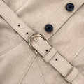 Beige Twill Midi Dress