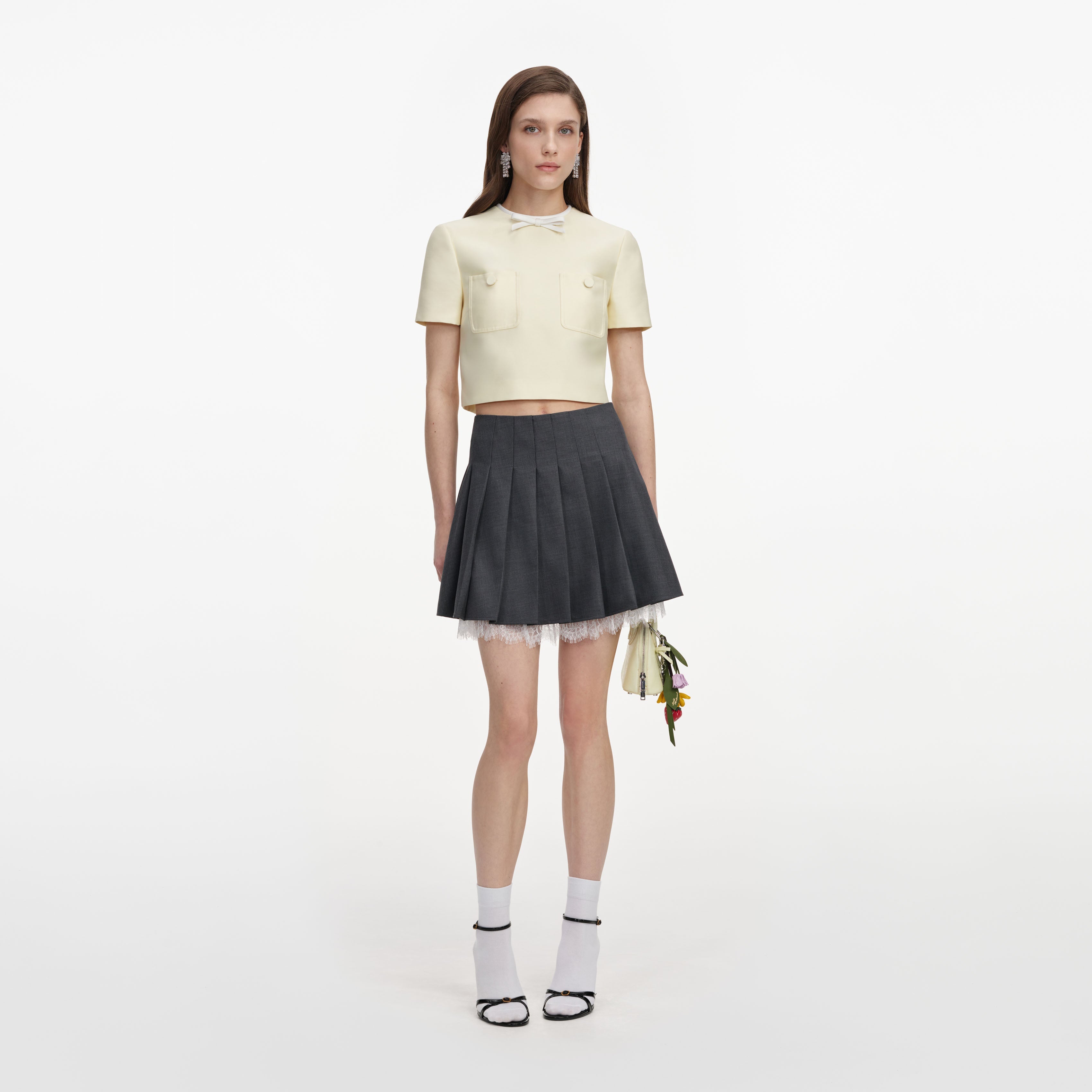 Yellow Taffeta Top