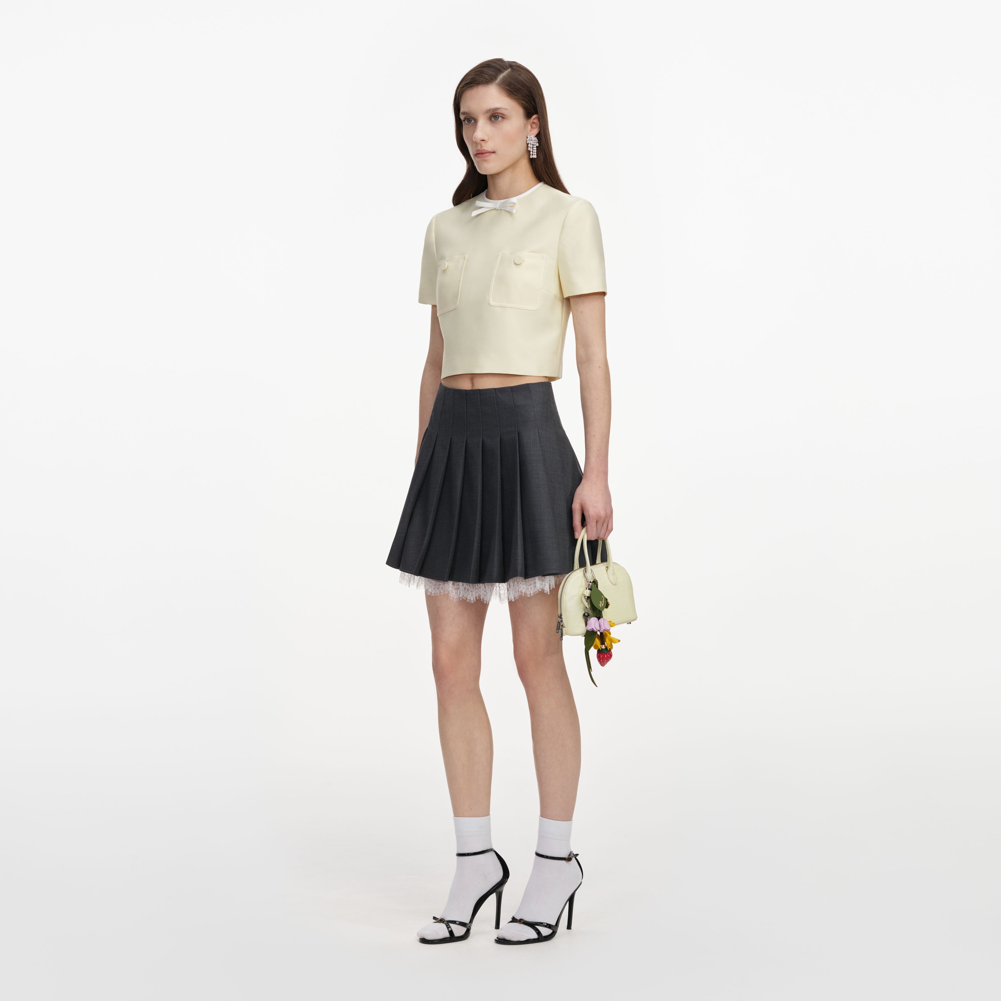 Yellow Taffeta Top