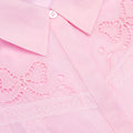 Pink Embroidered Mini Dress