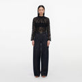 Black Lace Blouse