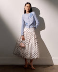 Blue Flower Knit Cardigan