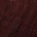Brown Pointelle Knit Mini Skirt