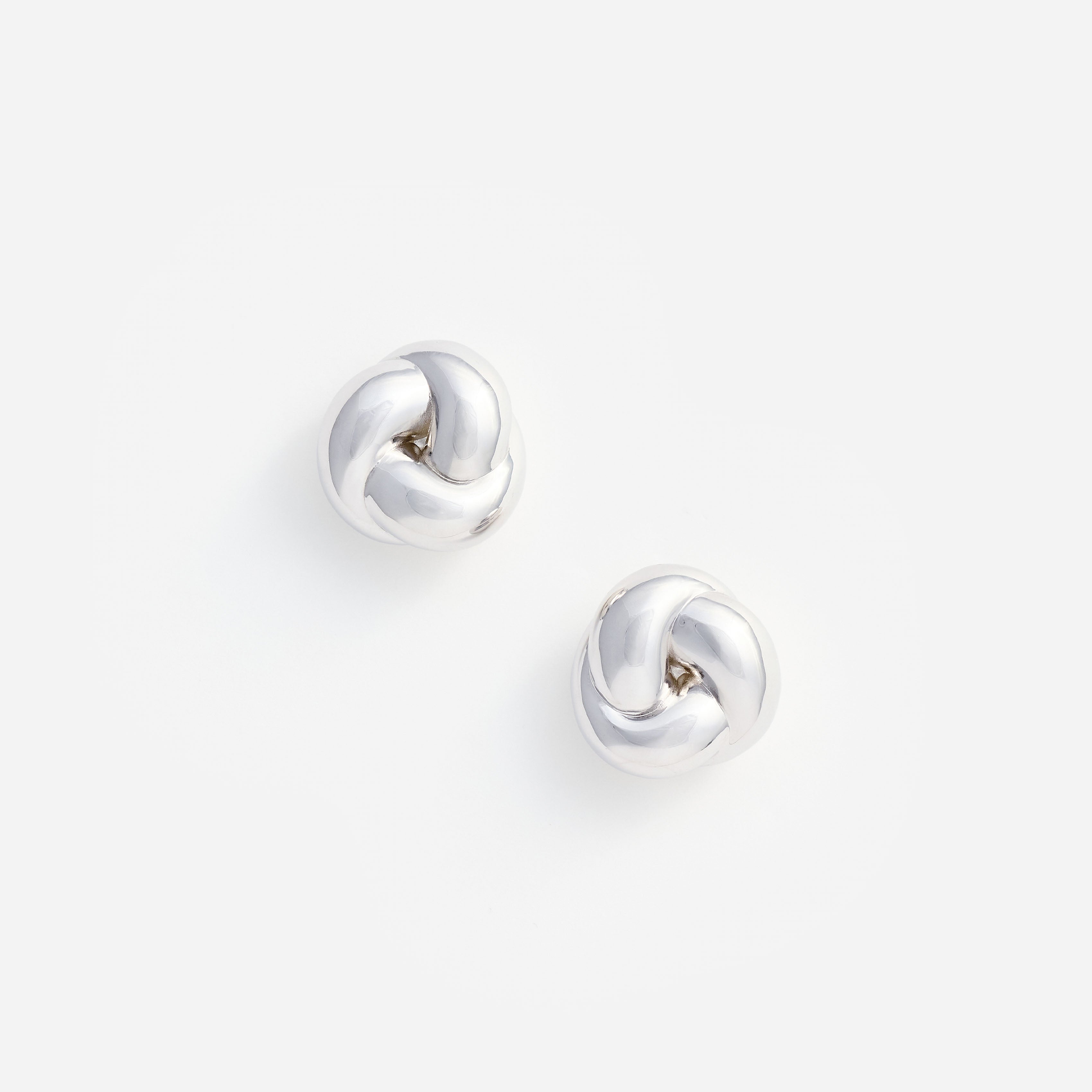 Silver Knot Earrings