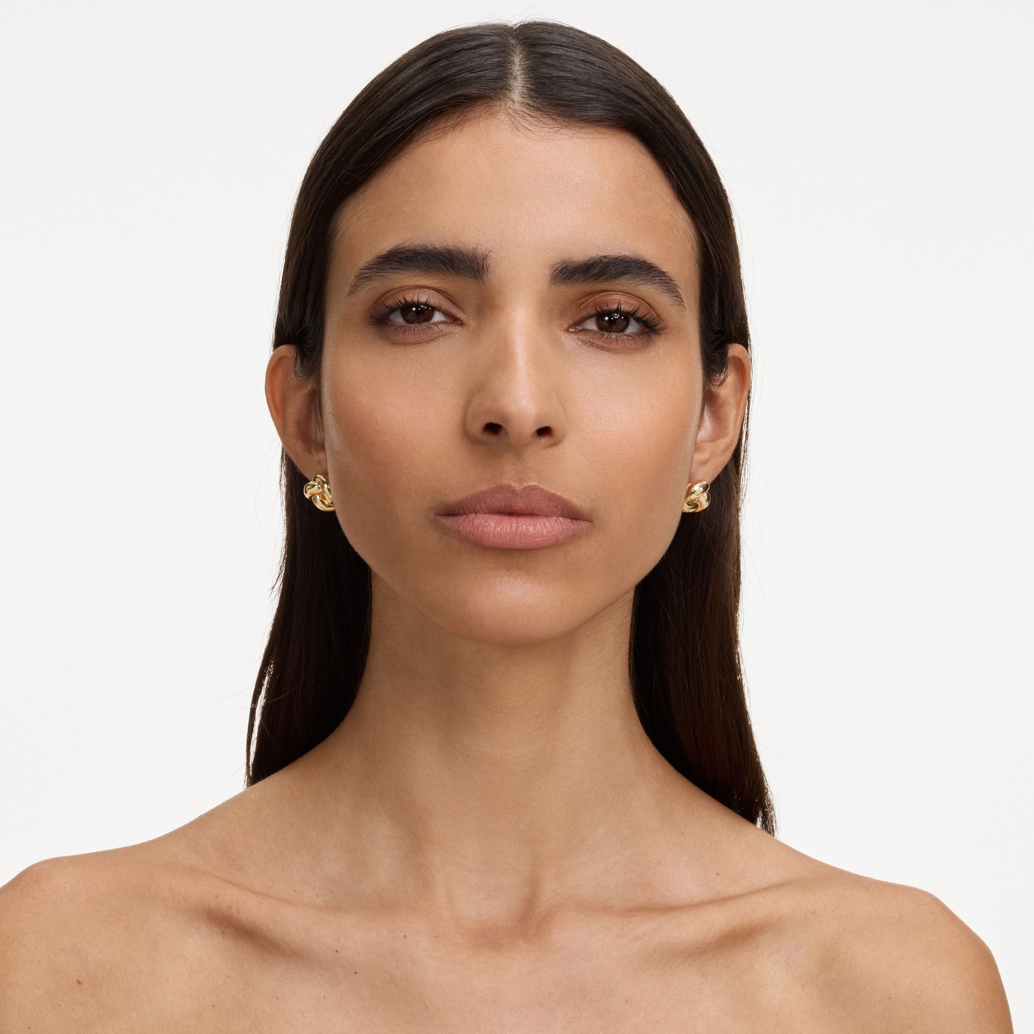 Gold Small Knot Earrings