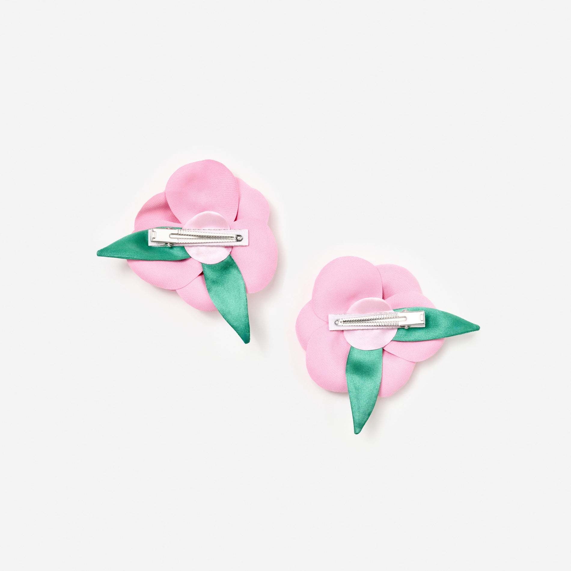 Rose Crepe Hairclips