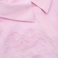 Pink Embroidered Midi Dress