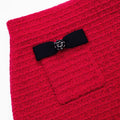 Red Knit Mini Skirt