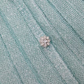 Mint Sequin Pleated Knit Skirt