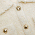 Cream Fluffy Knit Top