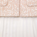 Sequin Boucle Chiffon Midi Dress