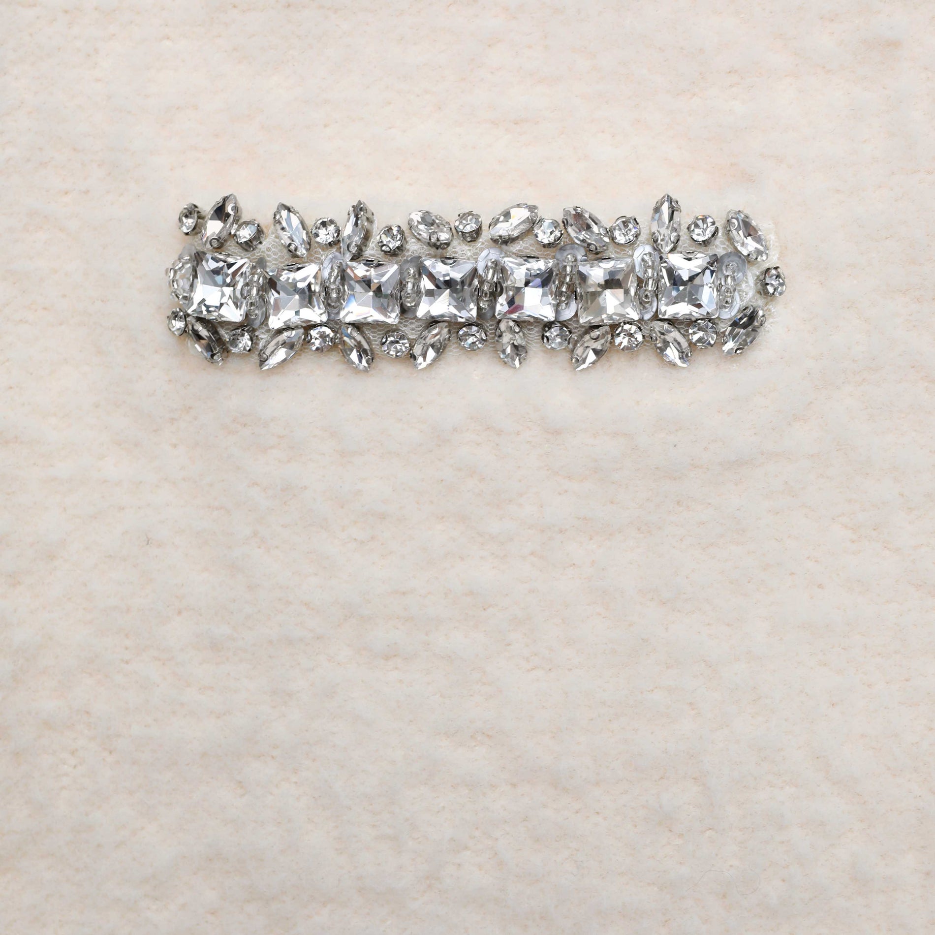 A close up of the fabric for the Cream Soft Knit Mini Skirt