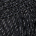 Black Rhinestone Mesh Midi Dress