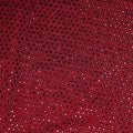 Burgundy Rhinestone Drape Midi Dress