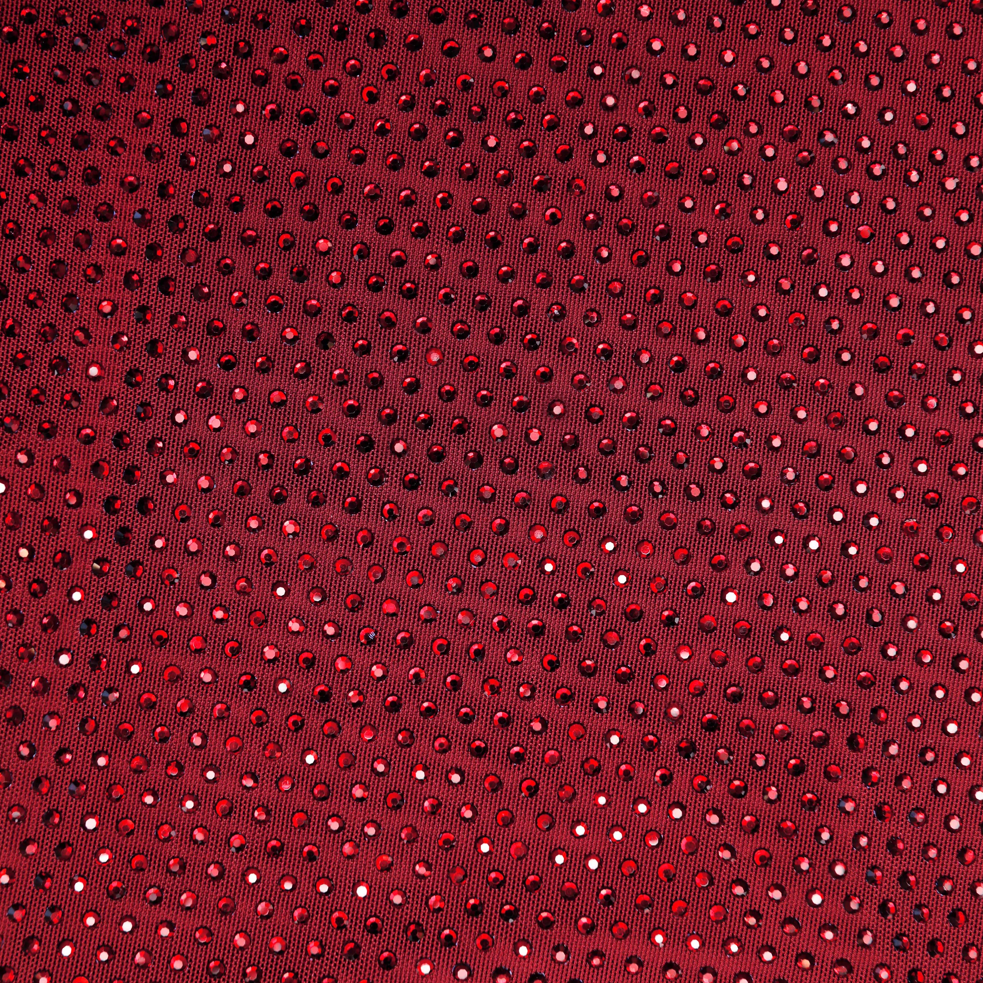 Burgundy Rhinestone Drape Midi Dress