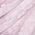 Pink Rhinestone Lace Asymmetric Midi Dress