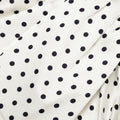 Polka Dot Satin Tie Side Mini Dress