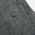 Grey Herringbone Flared Mini Dress