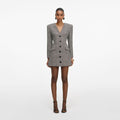 Check Blazer Mini Dress