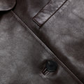 Brown Cropped Leather Jacket