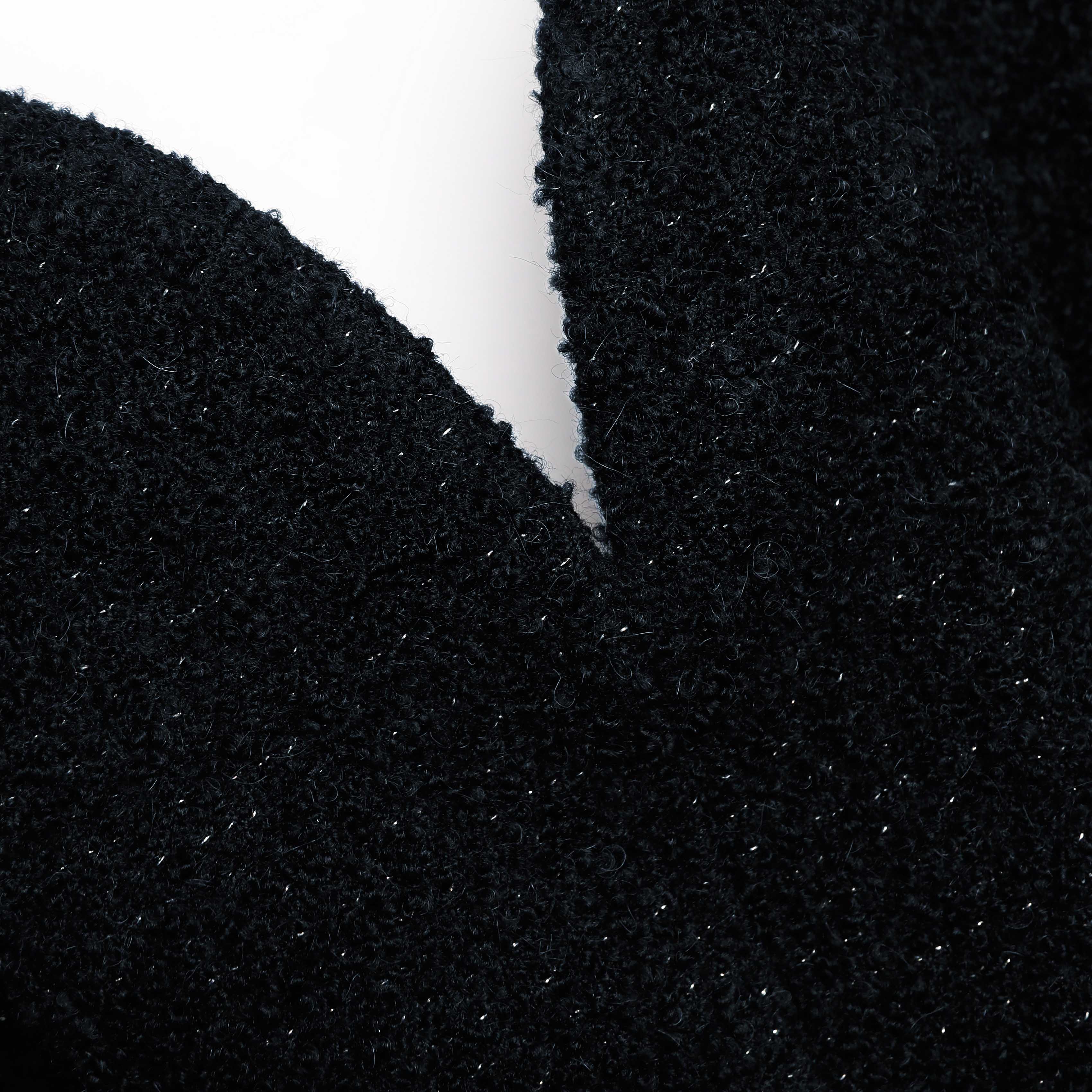 Black Boucle Mini Dress