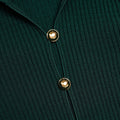 Green Keyhole Knit Midi Dress
